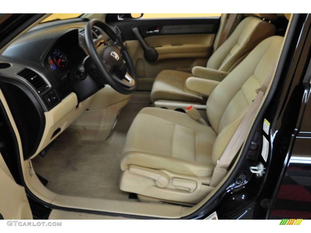 2008 CR-V EX 4WD - Nighthawk Black Pearl / Ivory photo #13