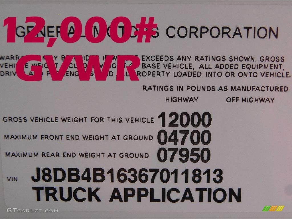 2006 W Series Truck W3500 Stake Truck - White / Gray photo #27