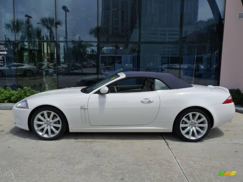 2007 XK XK8 Convertible - Porcelain White / Ivory/Slate photo #15