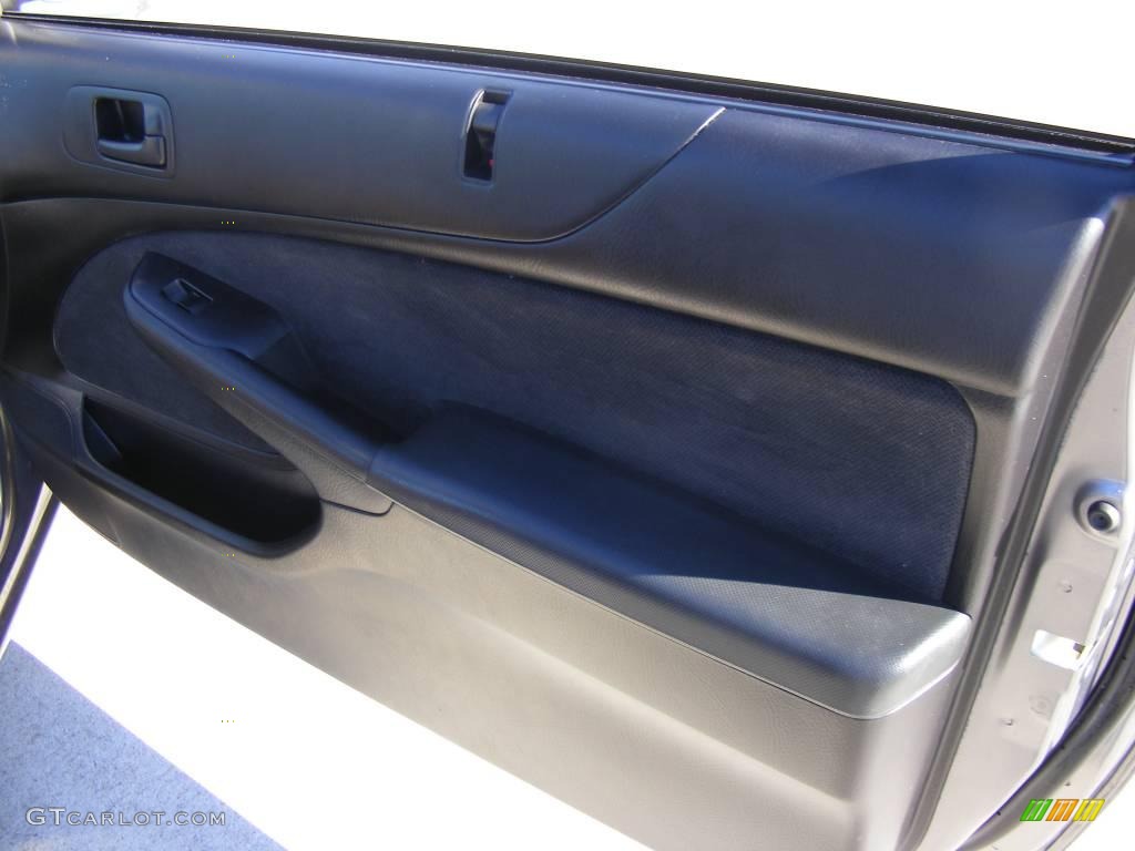 2005 Civic EX Coupe - Magnesium Metallic / Black photo #23