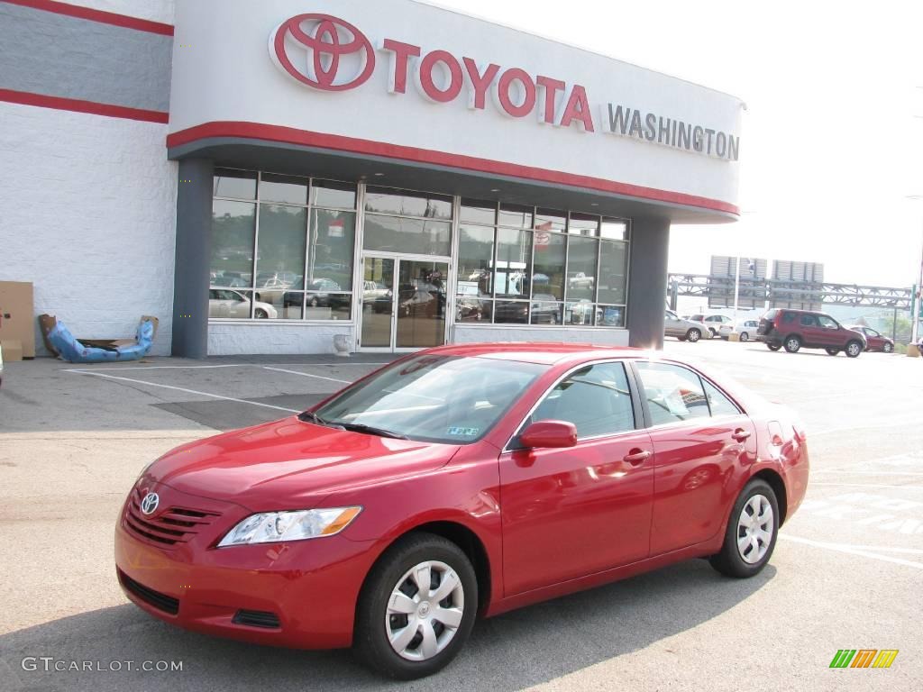 2008 Camry LE - Barcelona Red Metallic / Bisque photo #1