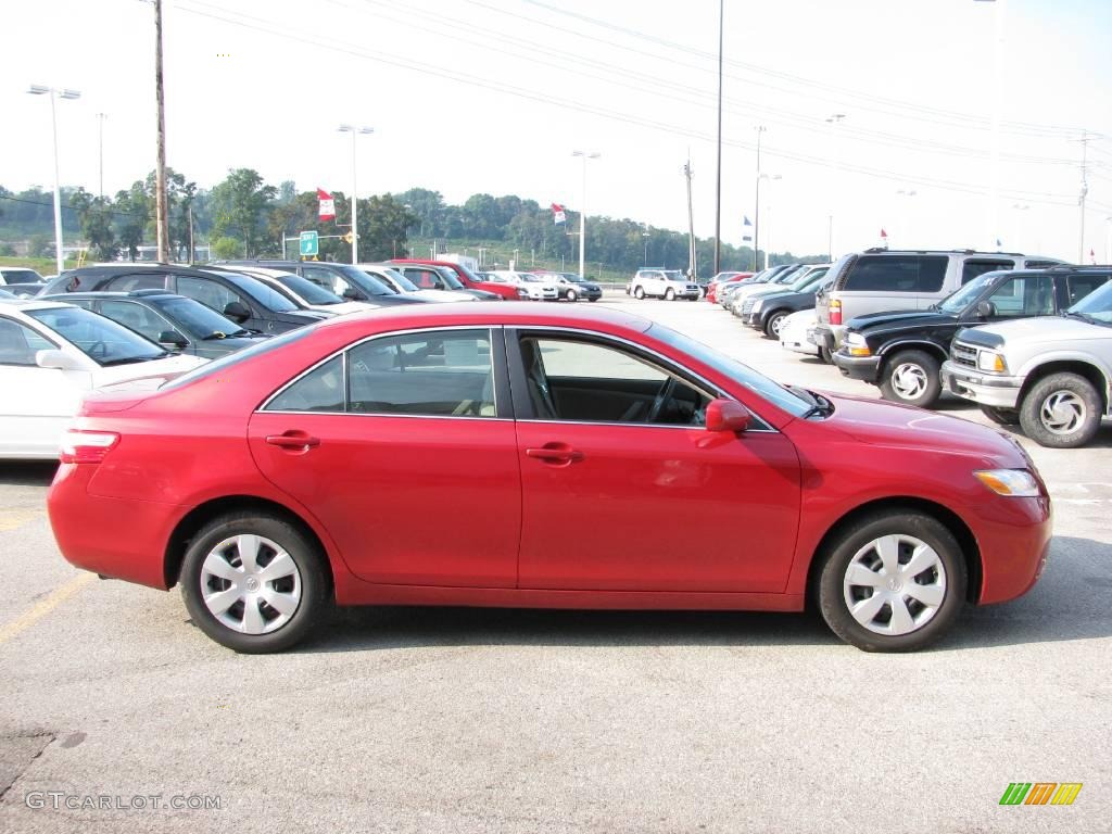 2008 Camry LE - Barcelona Red Metallic / Bisque photo #7