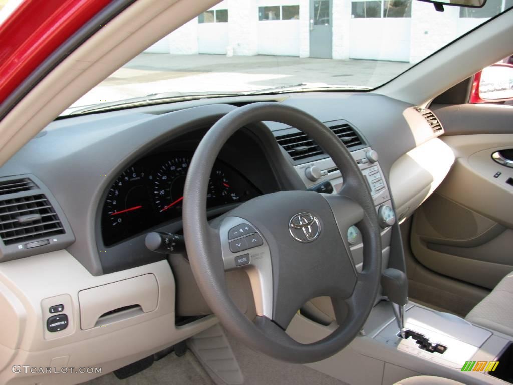 2008 Camry LE - Barcelona Red Metallic / Bisque photo #11