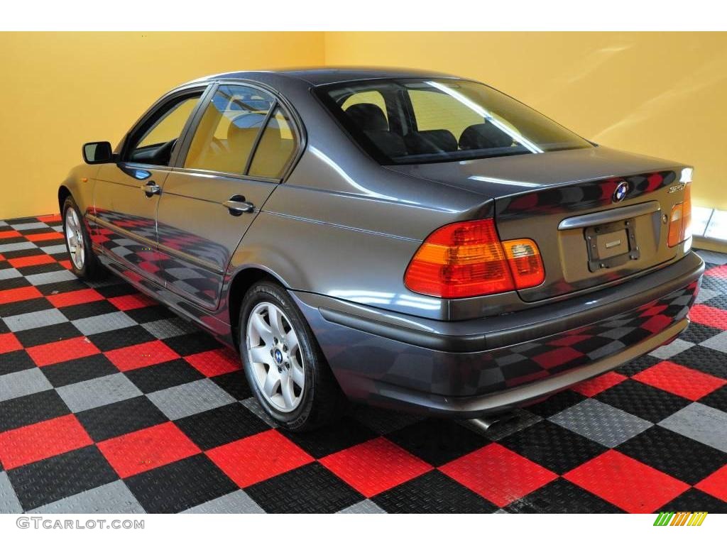 2003 3 Series 325i Sedan - Grey Green Metallic / Black photo #4