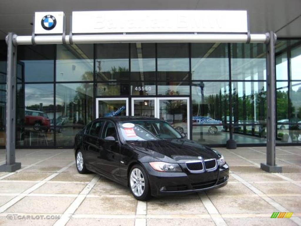 2006 3 Series 325i Sedan - Jet Black / Black photo #2