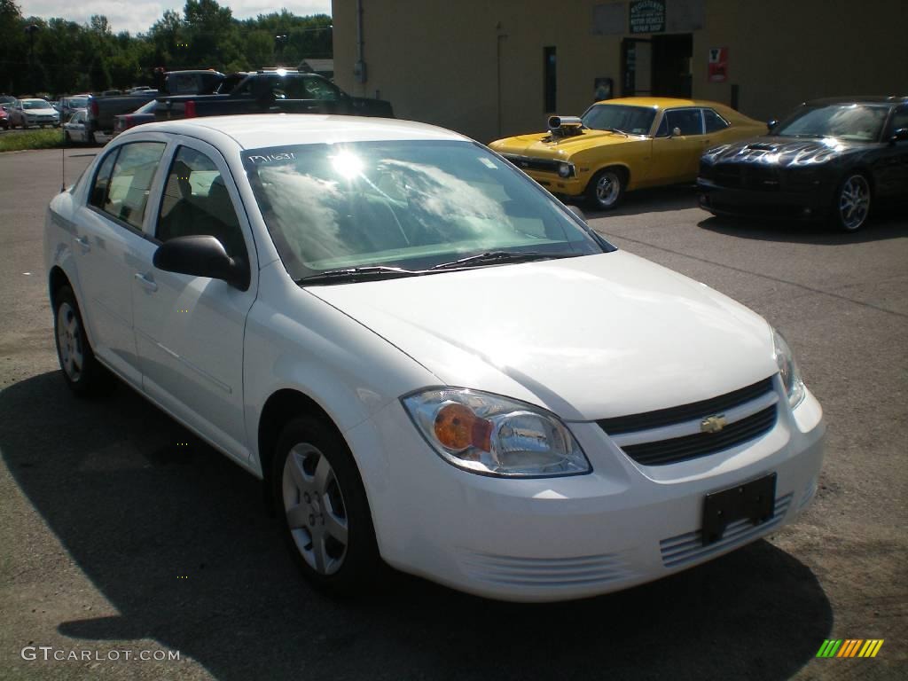 2005 Cobalt Sedan - Summit White / Gray photo #12