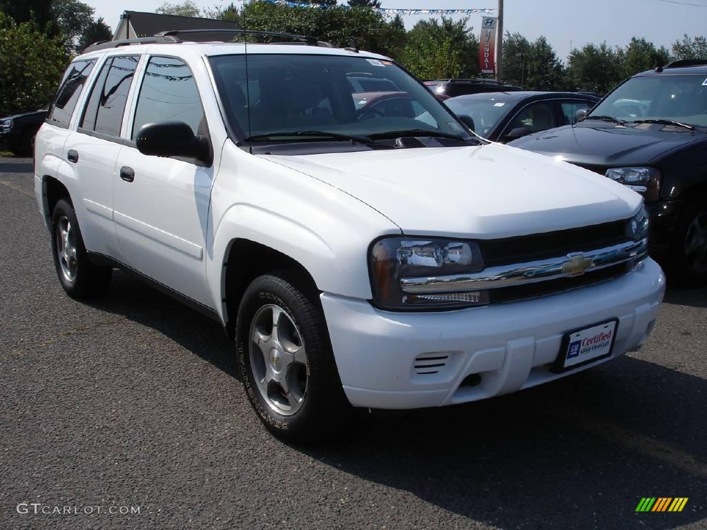 2006 TrailBlazer LS 4x4 - Summit White / Light Gray photo #2