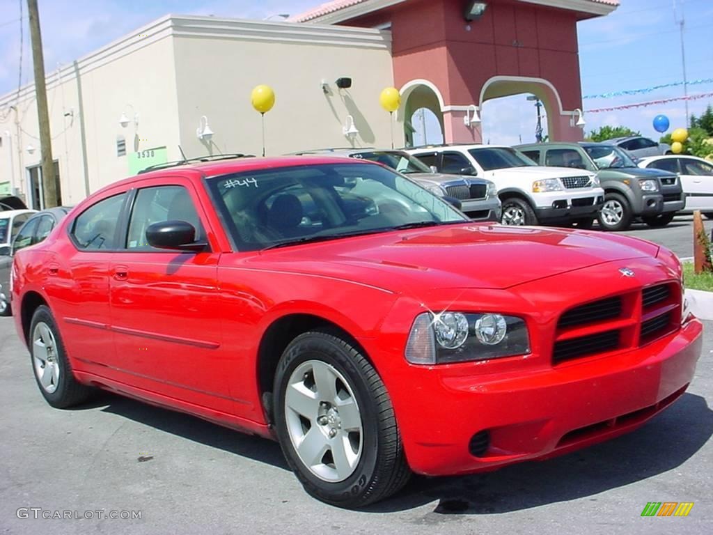 2008 Charger Police Package - TorRed / Dark Slate Gray photo #1
