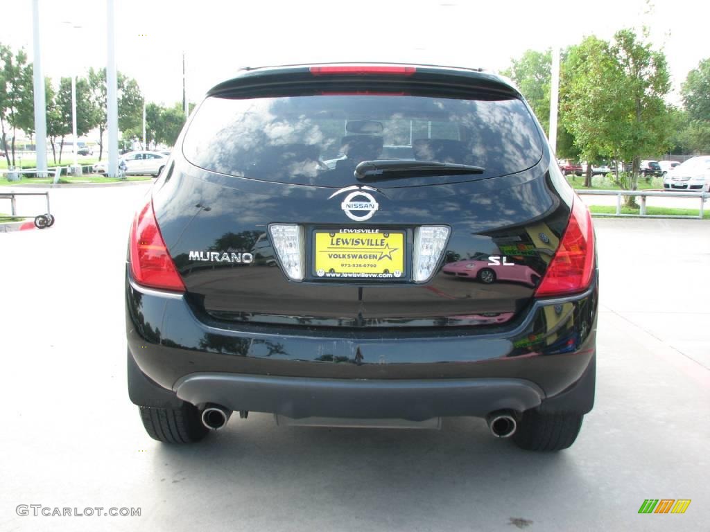 2005 Murano SL - Super Black / Cafe Latte photo #4