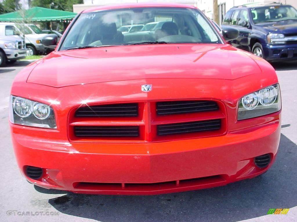 2008 Charger Police Package - TorRed / Dark Slate Gray photo #8