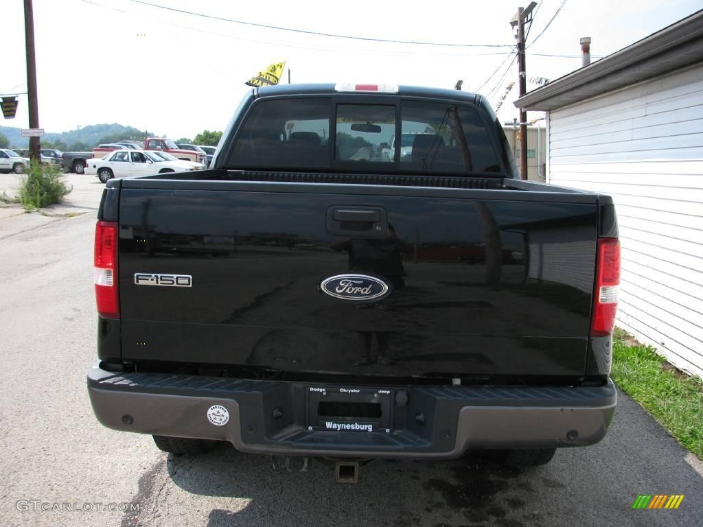 2005 F150 FX4 SuperCrew 4x4 - Black / Medium Flint/Dark Flint Grey photo #10