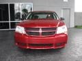 2008 Inferno Red Crystal Pearl Dodge Avenger SE  photo #3