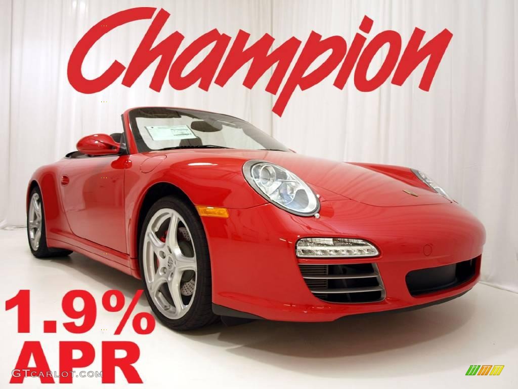 2009 911 Carrera 4S Cabriolet - Guards Red / Cocoa Natural Leather photo #1