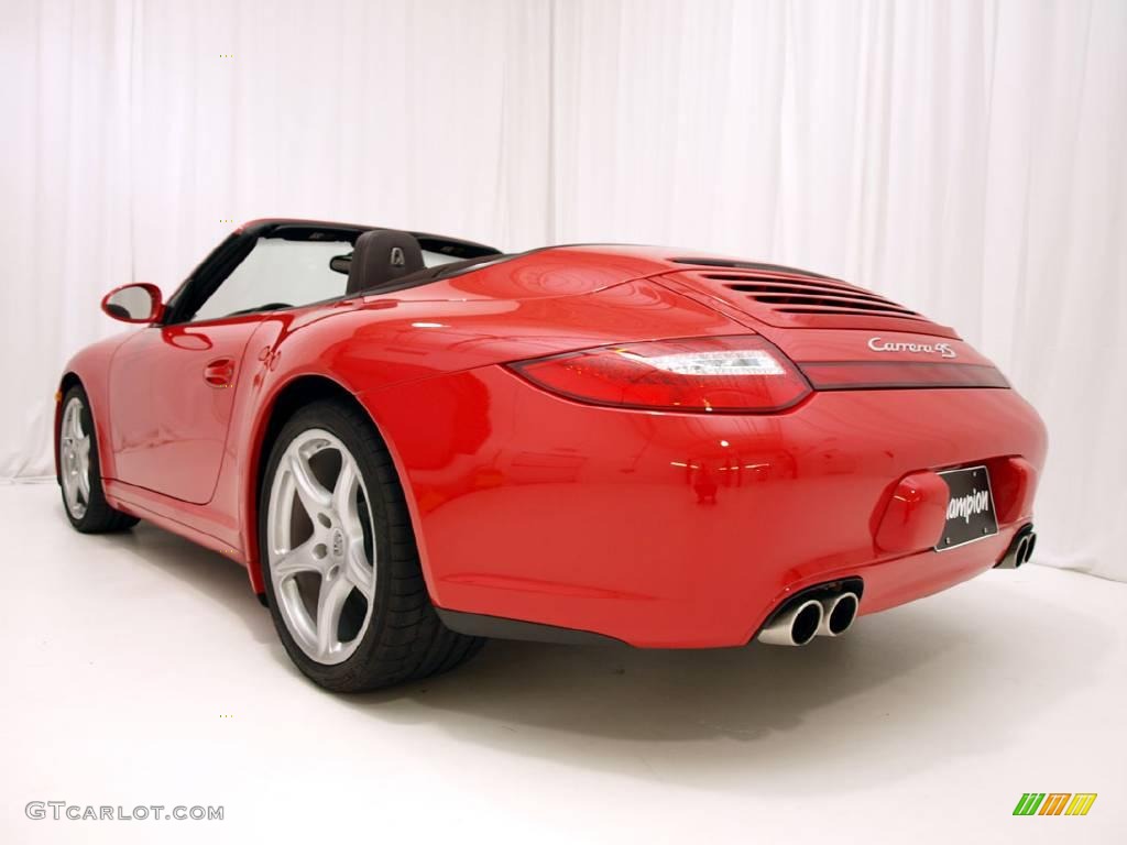 2009 911 Carrera 4S Cabriolet - Guards Red / Cocoa Natural Leather photo #5