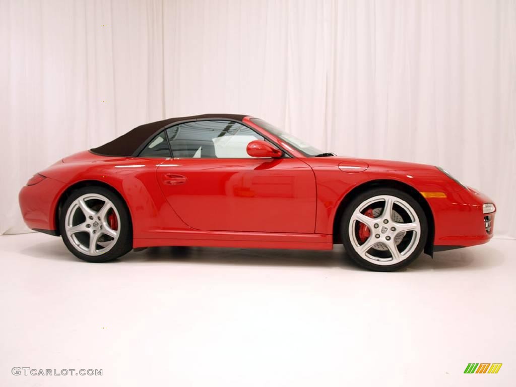 2009 911 Carrera 4S Cabriolet - Guards Red / Cocoa Natural Leather photo #24