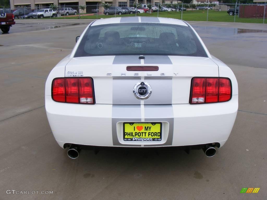 2007 Mustang Shelby GT Coupe - Performance White / Dark Charcoal photo #4