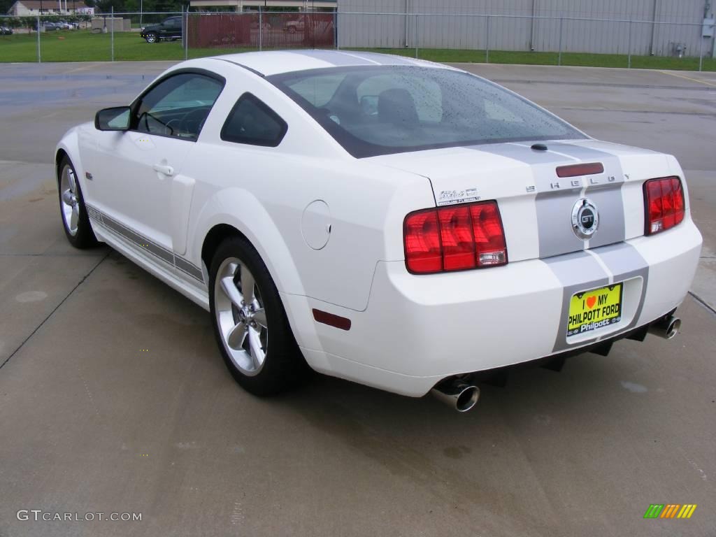 2007 Mustang Shelby GT Coupe - Performance White / Dark Charcoal photo #5