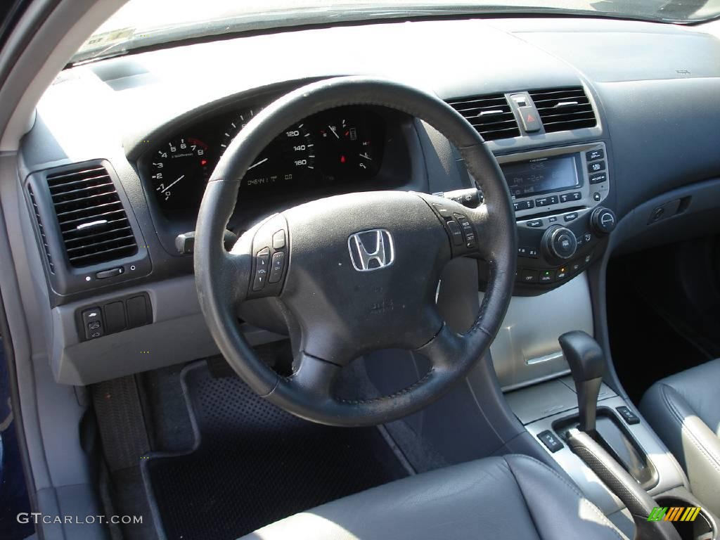 2006 Accord EX-L Sedan - Royal Blue Pearl / Gray photo #9