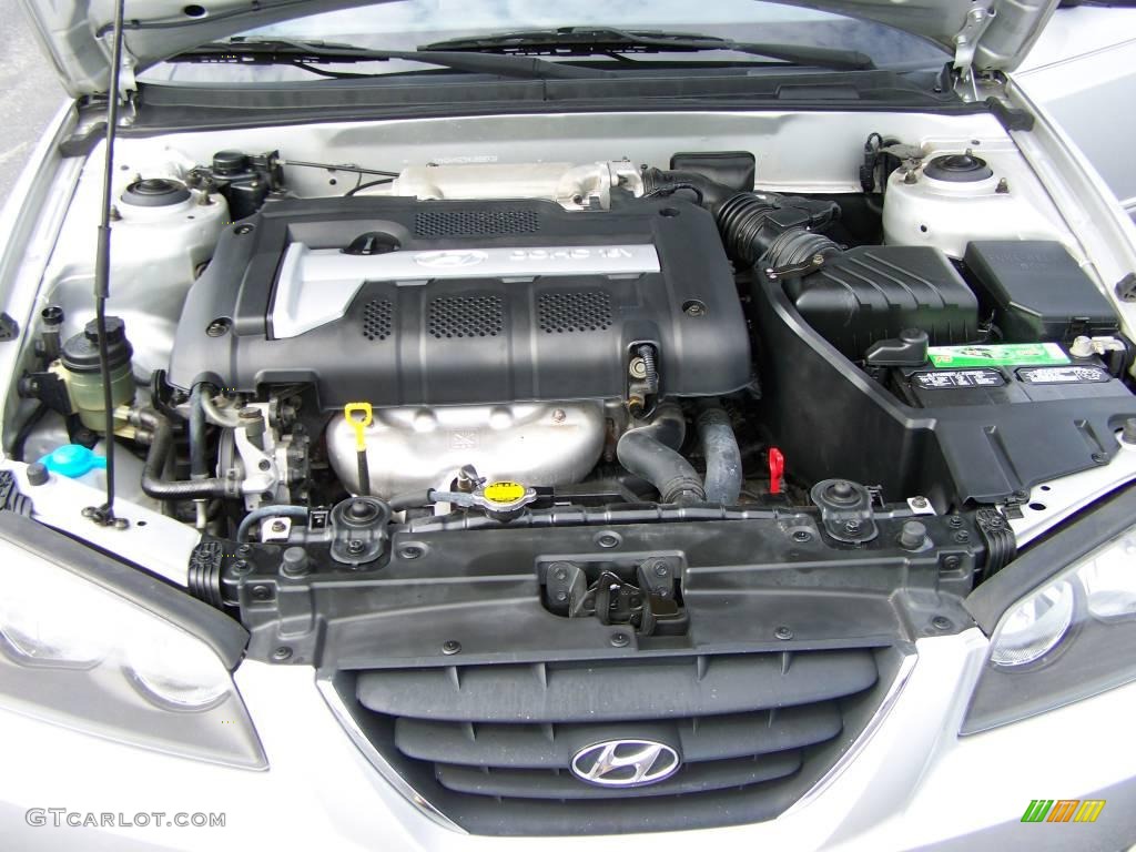 2004 Elantra GLS Sedan - Sterling Silver / Gray photo #12