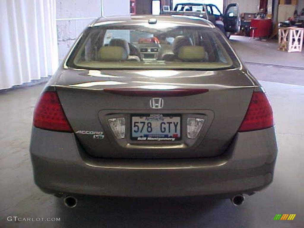 2007 Accord EX-L V6 Sedan - Carbon Bronze Pearl / Ivory photo #3