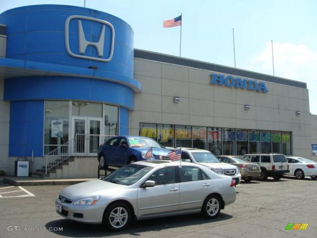 2007 Accord EX Sedan - Alabaster Silver Metallic / Black photo #1