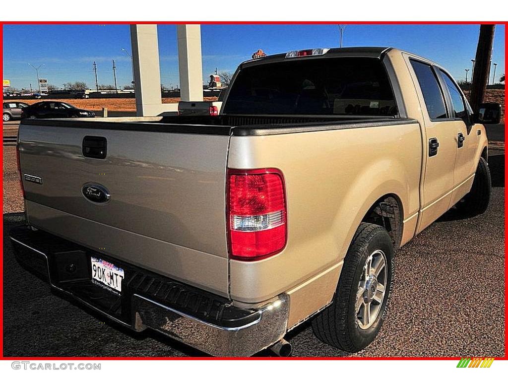 2008 F150 XLT SuperCrew - Pueblo Gold Metallic / Tan photo #5