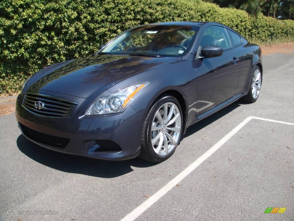 2008 G 37 S Sport Coupe - Blue Slate Metallic / Graphite photo #1