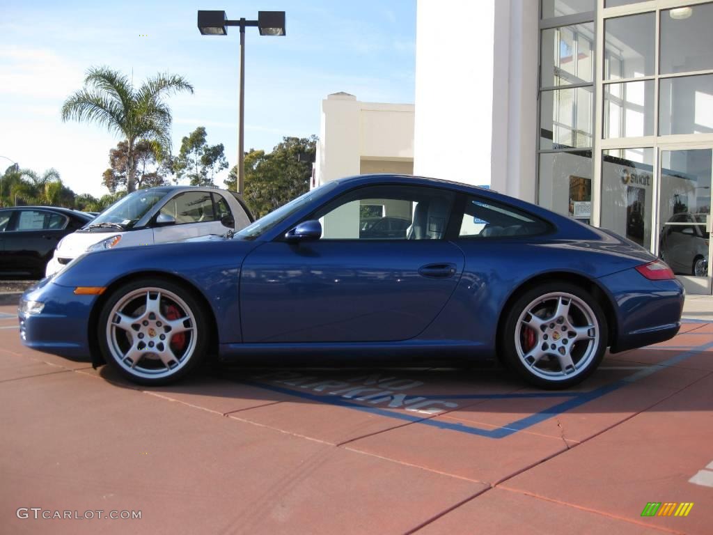 2006 911 Carrera S Coupe - Cobalt Blue Metallic / Stone Grey photo #6