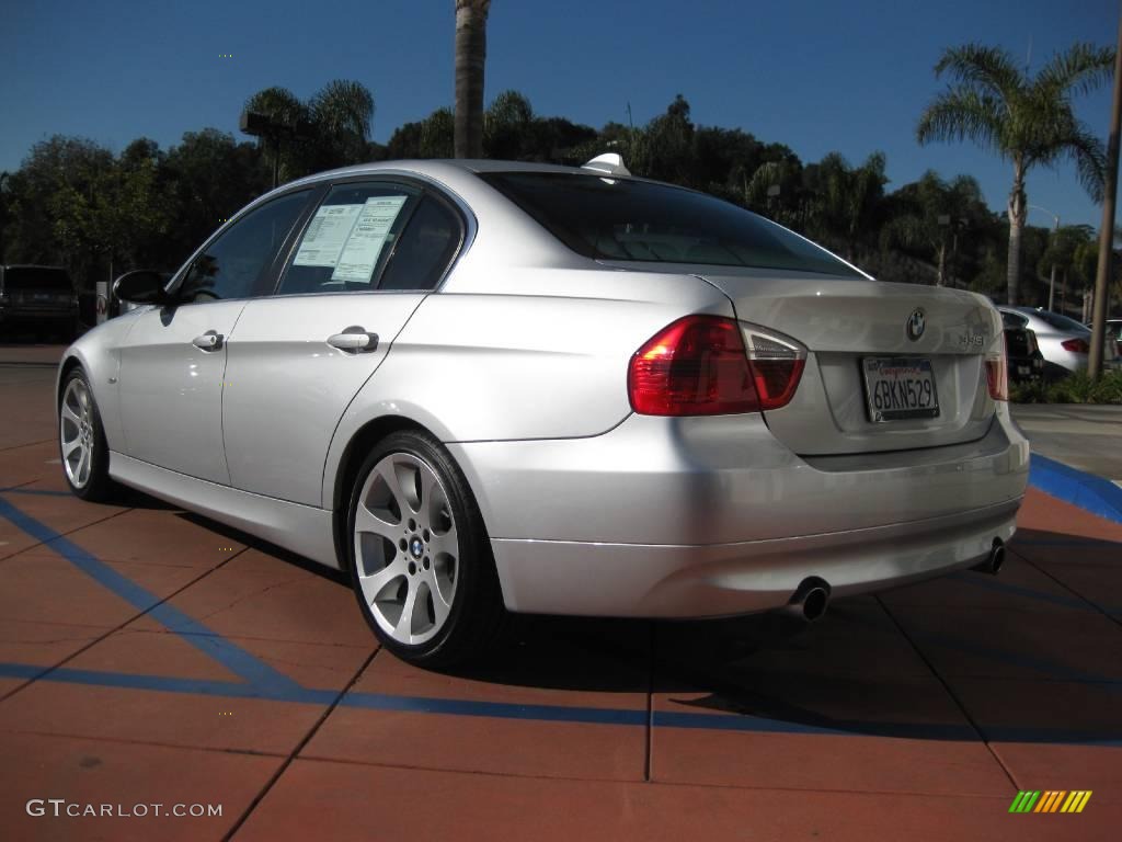 2007 3 Series 335i Sedan - Titanium Silver Metallic / Black Dakota Leather photo #11