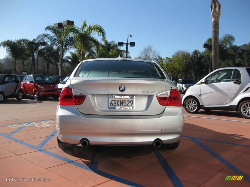 2007 3 Series 335i Sedan - Titanium Silver Metallic / Black Dakota Leather photo #12