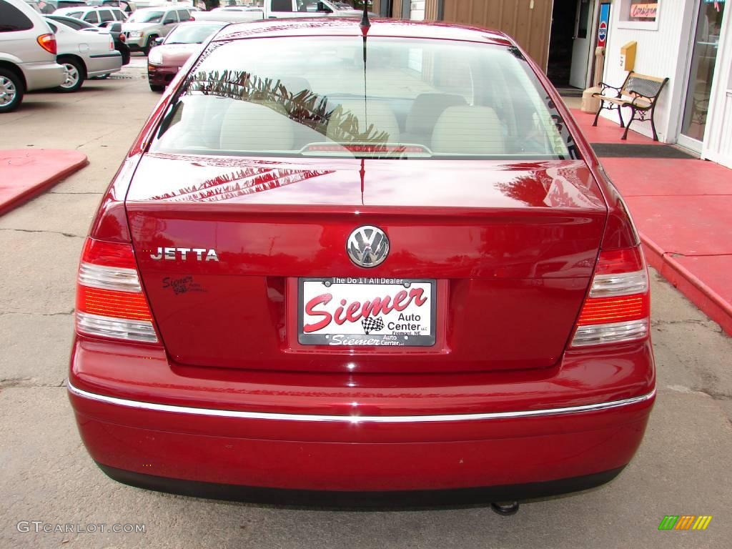 2004 Jetta GL Sedan - Spice Red Metallic / Beige photo #21