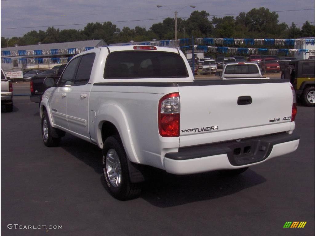 2005 Tundra Limited Double Cab 4x4 - Natural White / Taupe photo #2