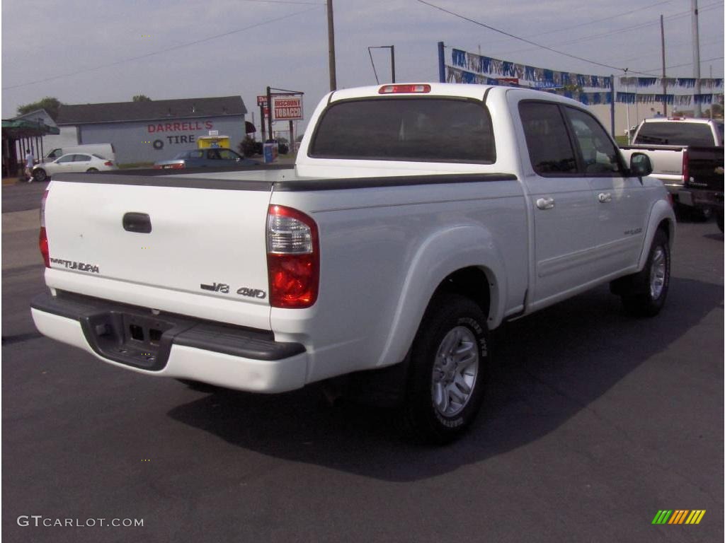 2005 Tundra Limited Double Cab 4x4 - Natural White / Taupe photo #3