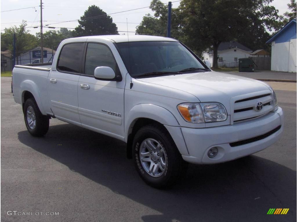 2005 Tundra Limited Double Cab 4x4 - Natural White / Taupe photo #4