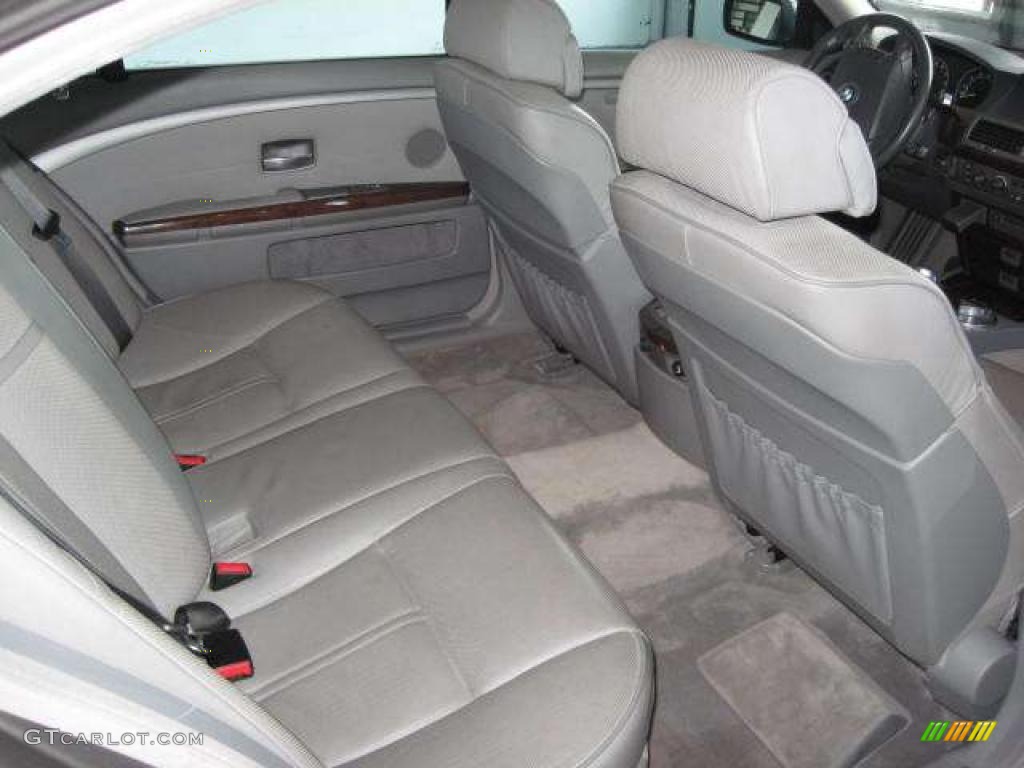 2003 7 Series 745Li Sedan - Sterling Grey Metallic / Basalt Grey/Flannel Grey photo #9