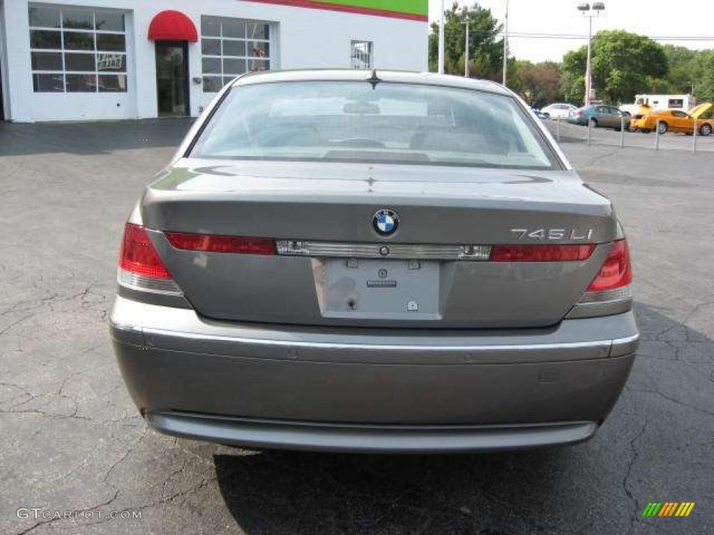 2003 7 Series 745Li Sedan - Sterling Grey Metallic / Basalt Grey/Flannel Grey photo #15