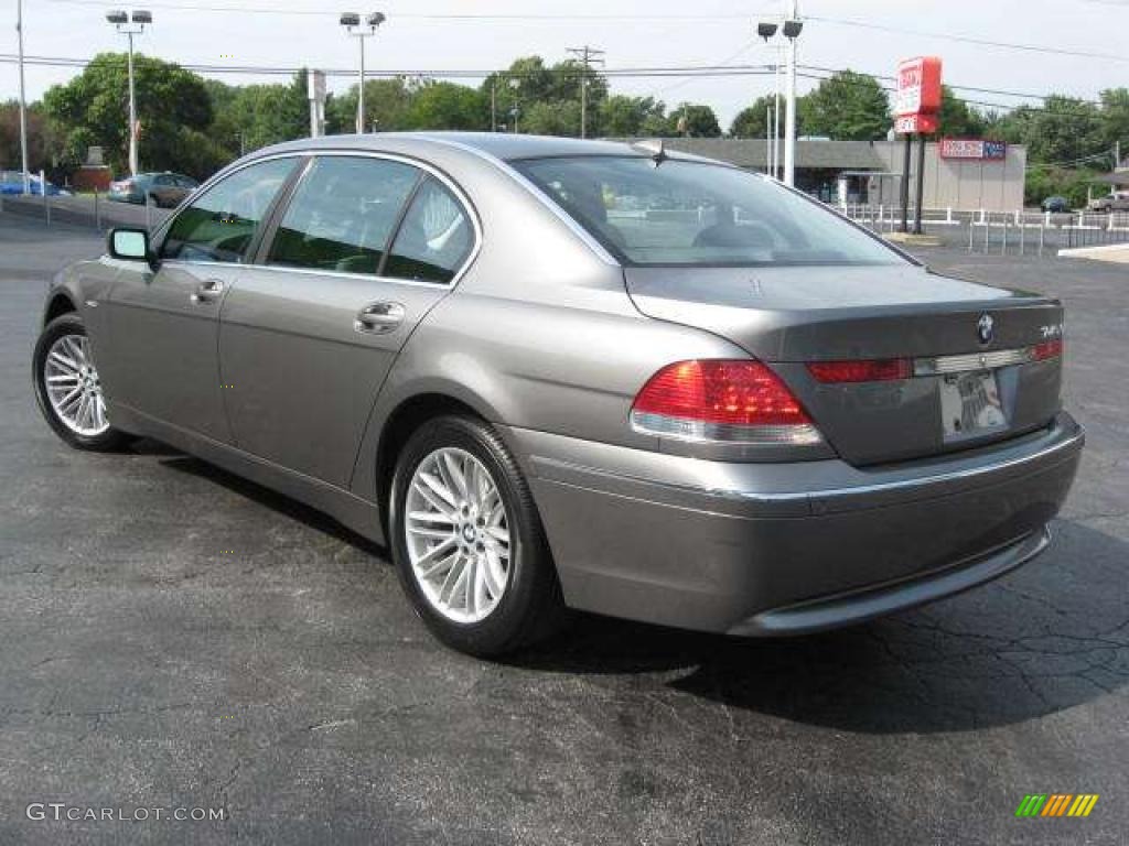 2003 7 Series 745Li Sedan - Sterling Grey Metallic / Basalt Grey/Flannel Grey photo #16