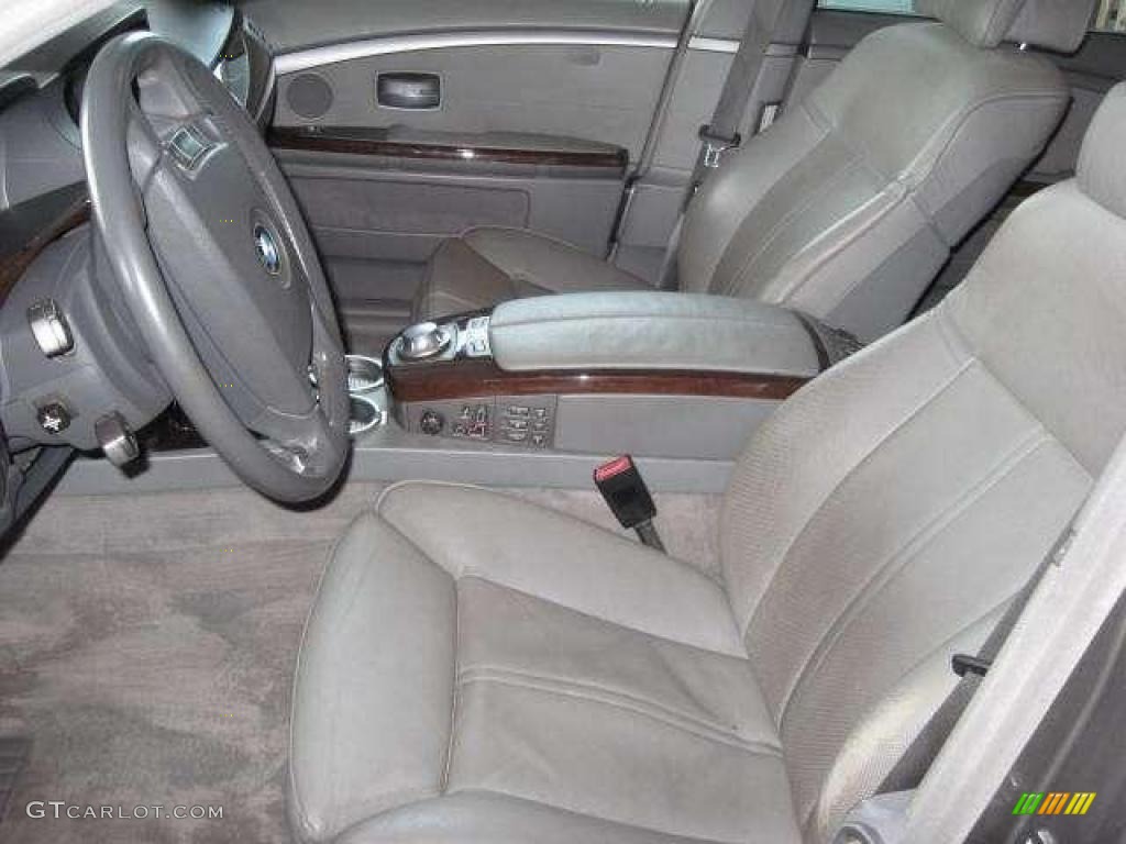2003 7 Series 745Li Sedan - Sterling Grey Metallic / Basalt Grey/Flannel Grey photo #18