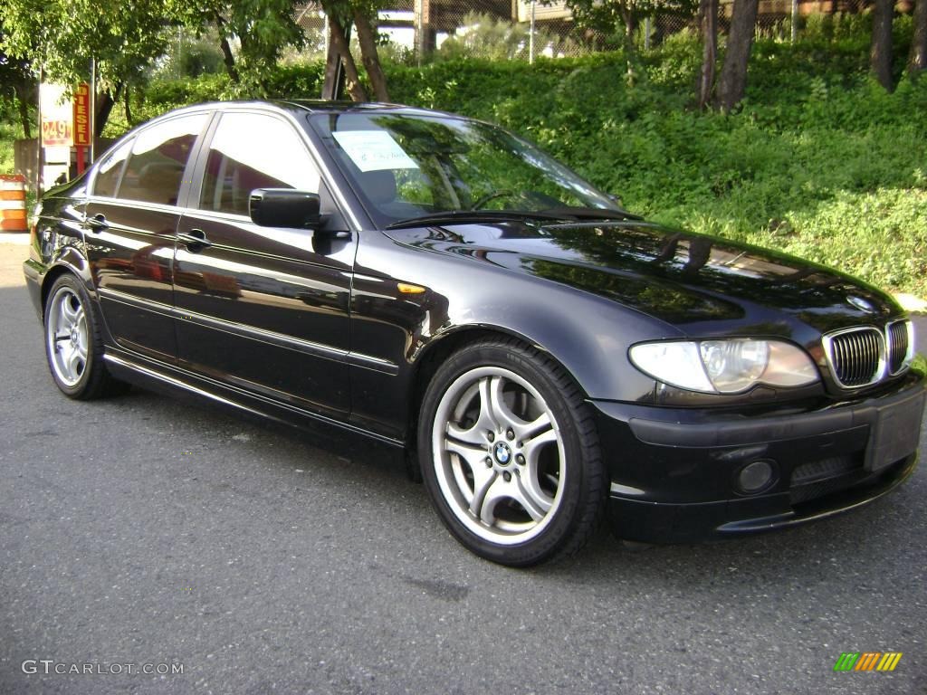 2002 3 Series 330i Sedan - Jet Black / Black photo #3