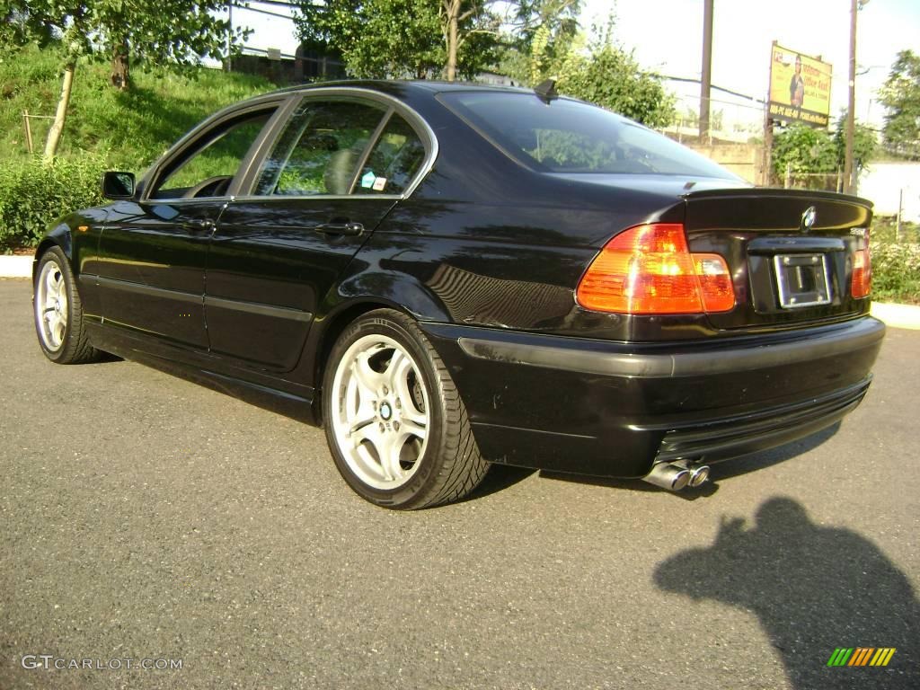 2002 3 Series 330i Sedan - Jet Black / Black photo #6
