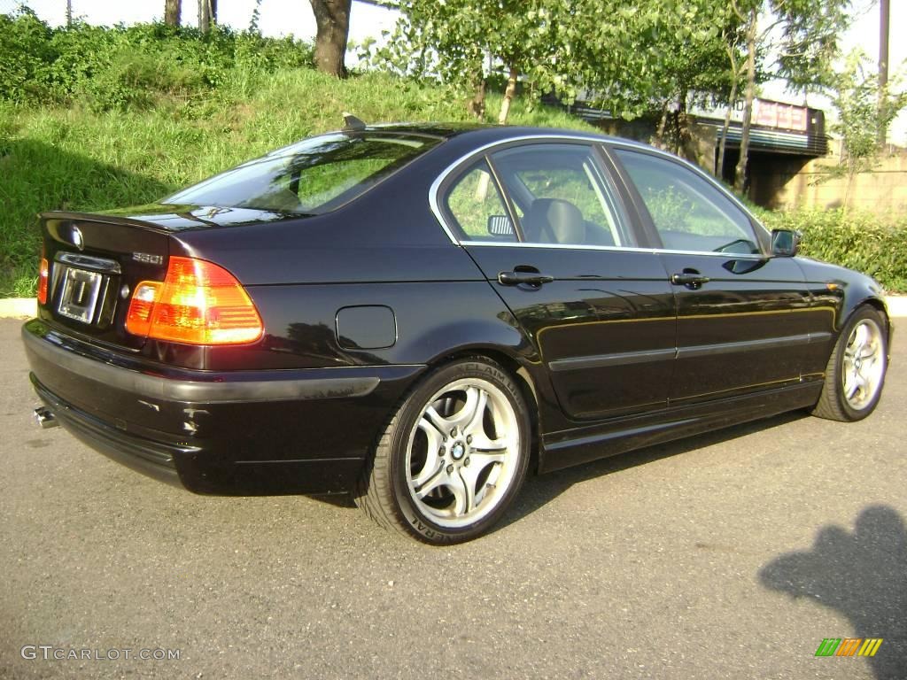 2002 3 Series 330i Sedan - Jet Black / Black photo #7