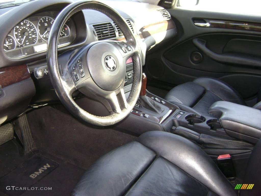 2002 3 Series 330i Sedan - Jet Black / Black photo #8
