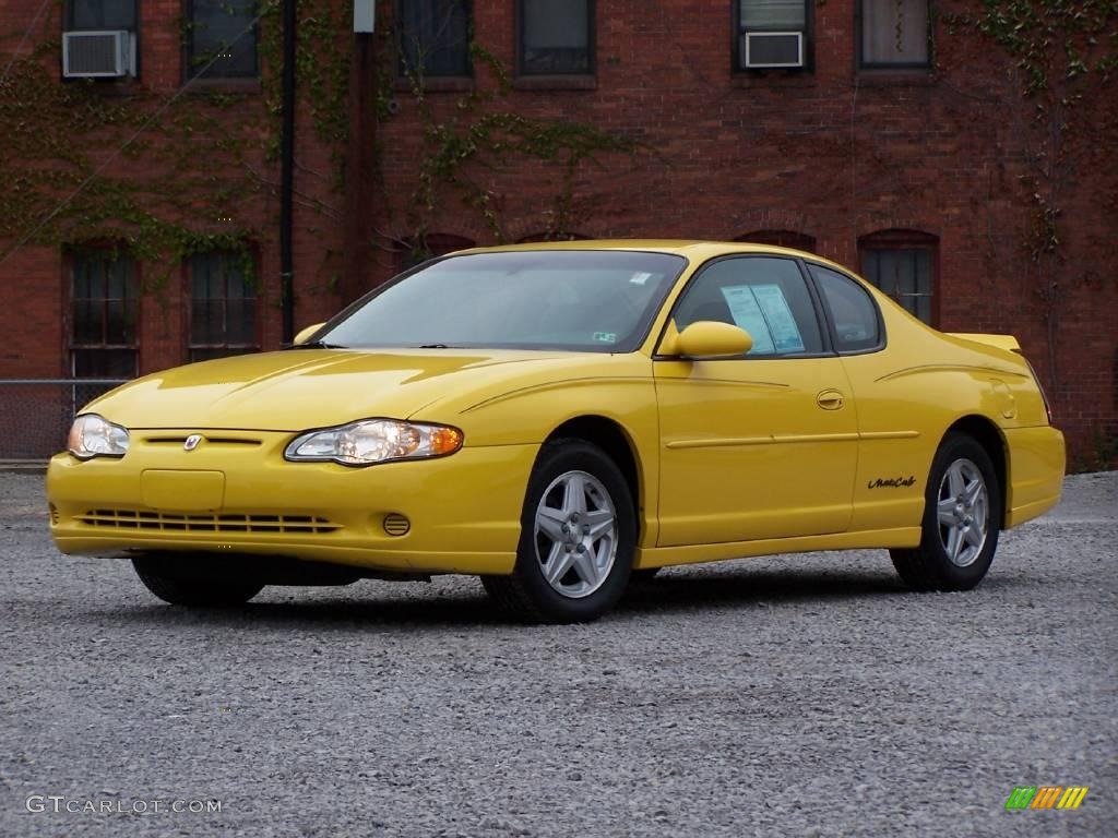 2002 Monte Carlo LS - Competition Yellow / Ebony photo #1