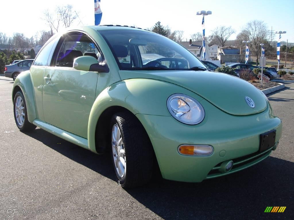 2004 New Beetle GLS Coupe - Cyber Green Metallic / Black photo #7