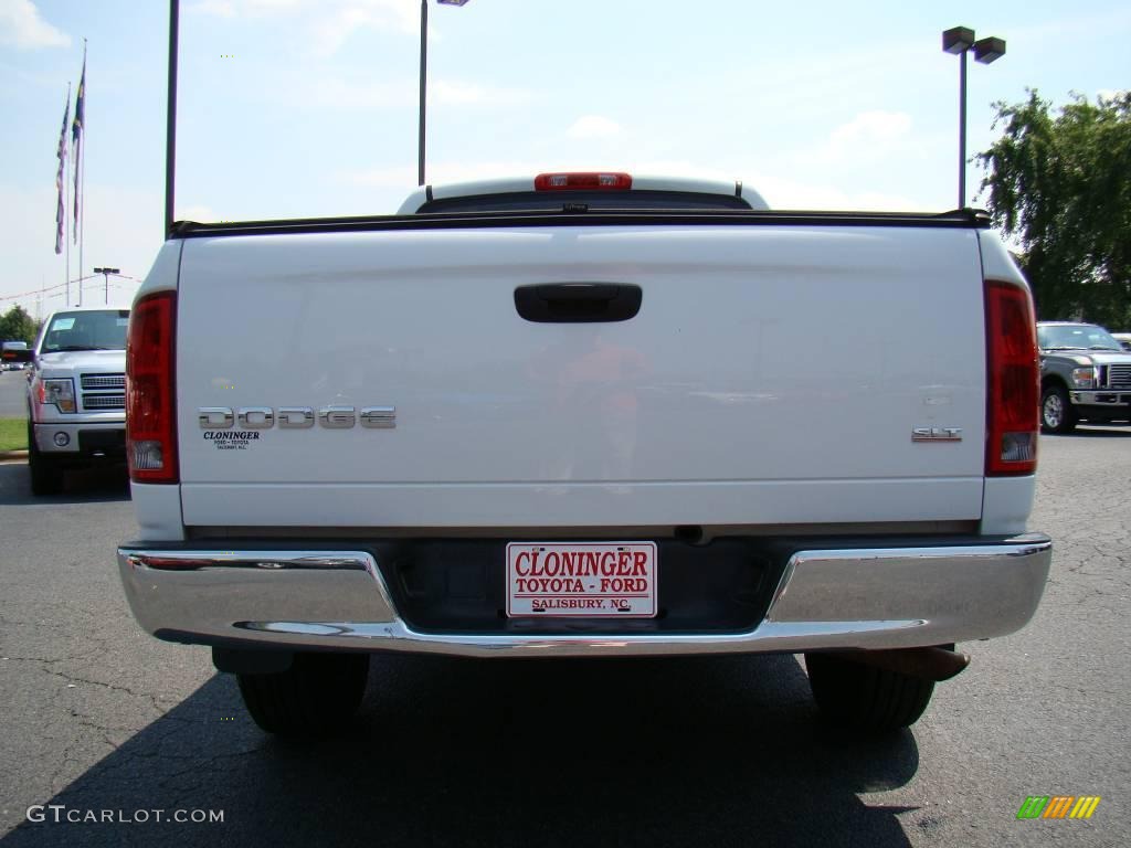 2004 Ram 1500 SLT Quad Cab - Bright White / Dark Slate Gray photo #4