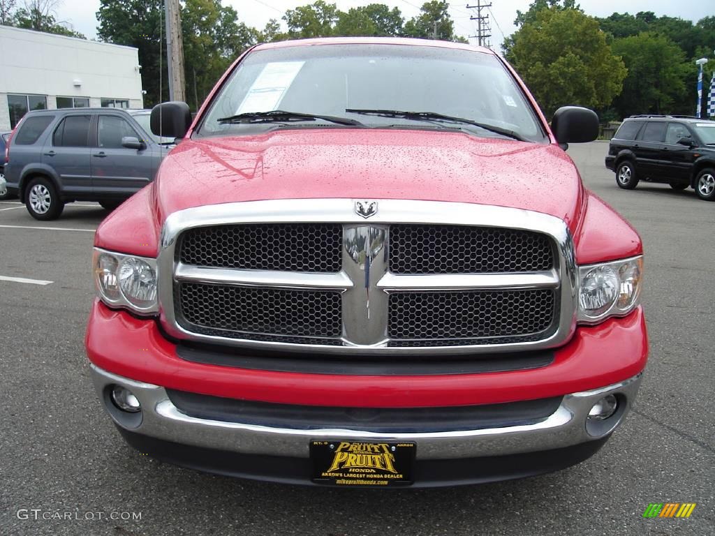 2002 Ram 1500 SLT Quad Cab - Flame Red / Dark Slate Gray photo #8