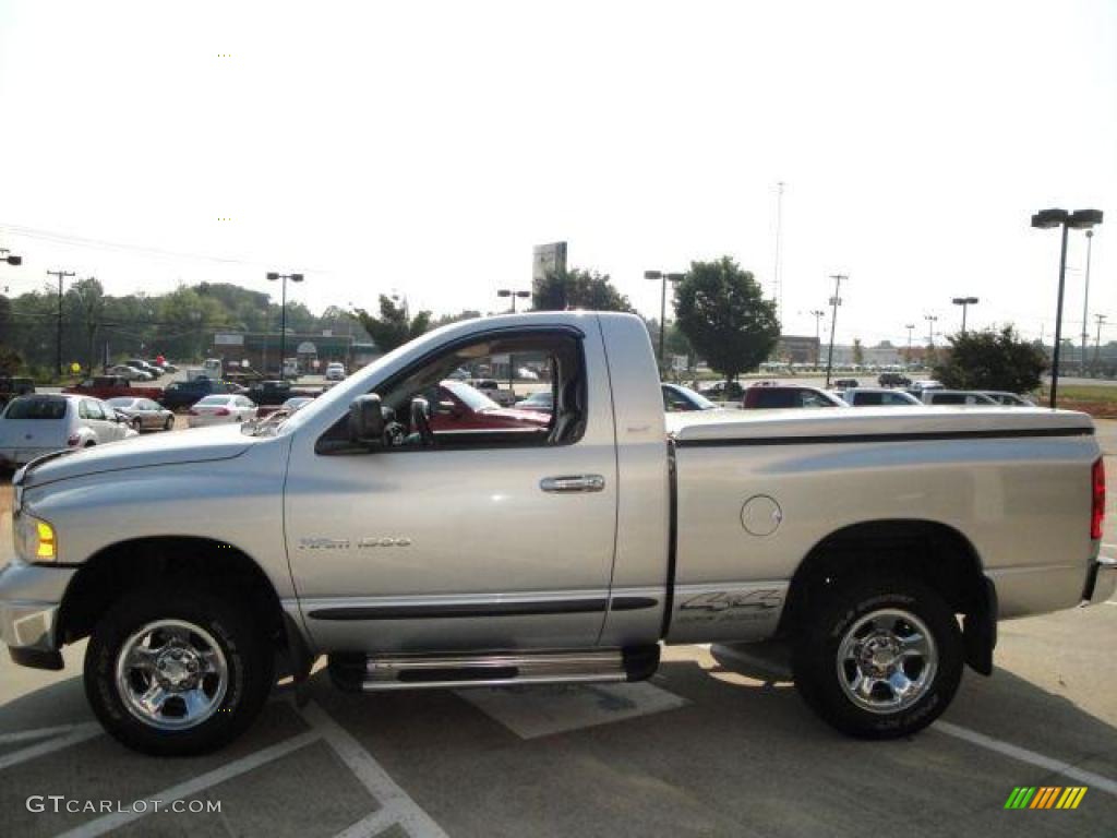 2002 Ram 1500 SLT Regular Cab 4x4 - Bright Silver Metallic / Dark Slate Gray photo #6