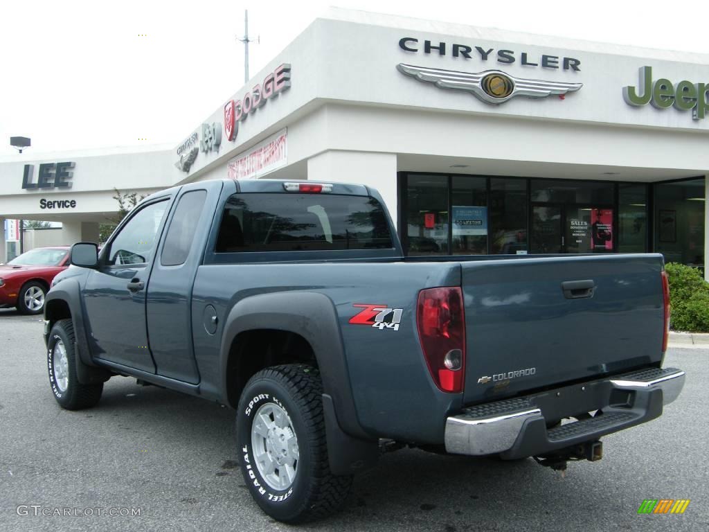 2006 Colorado Z71 Extended Cab 4x4 - Blue Granite Metallic / Medium Pewter photo #3