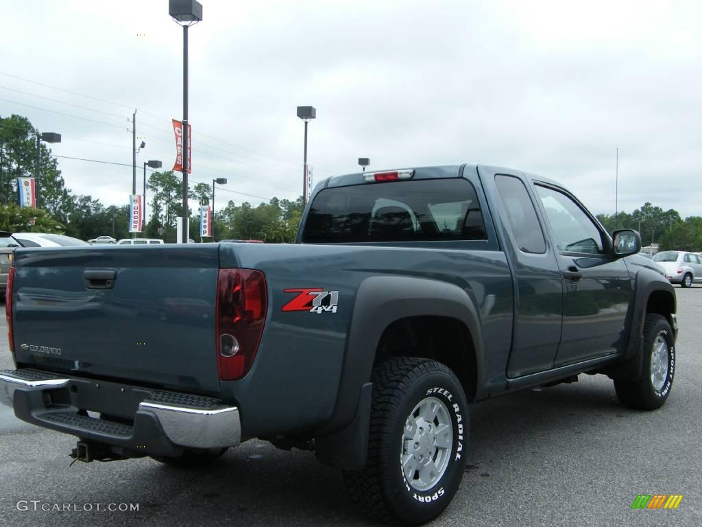 2006 Colorado Z71 Extended Cab 4x4 - Blue Granite Metallic / Medium Pewter photo #5