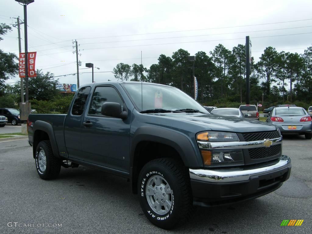 2006 Colorado Z71 Extended Cab 4x4 - Blue Granite Metallic / Medium Pewter photo #7
